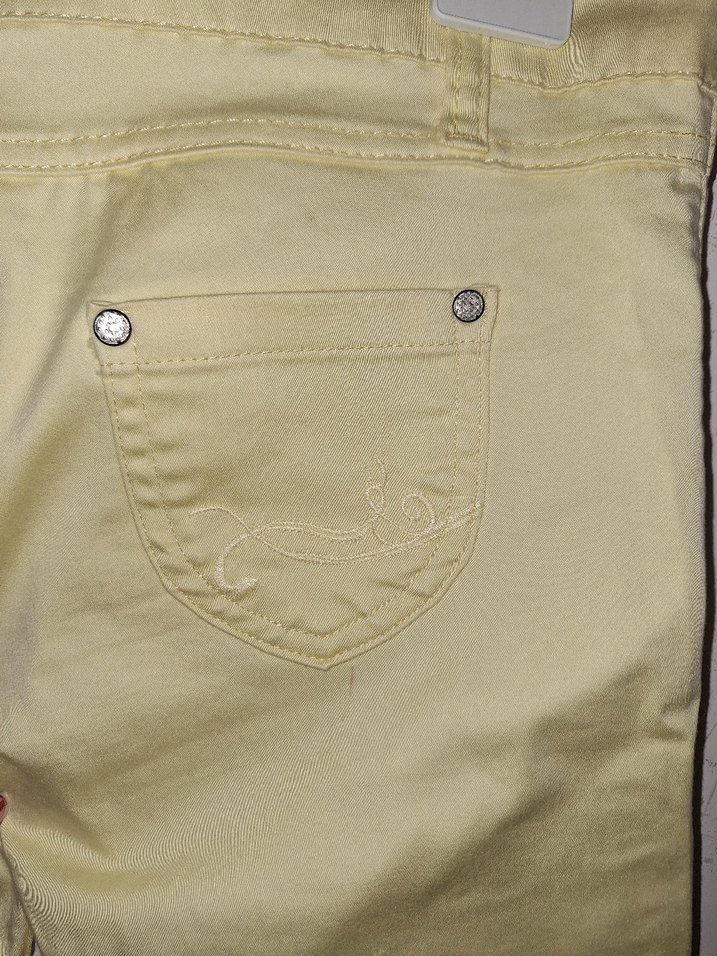 Sarı Kadın Kumaş Pantolon - Görsel 2