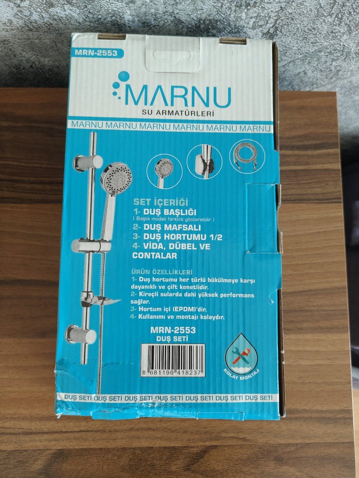 Marnu Duş Başlığı ve Hortum Seti - Görsel 2