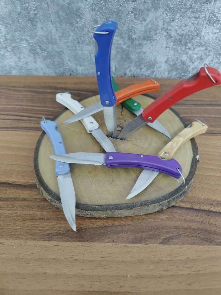 Renkli Katlanır Cep Bıçağı 1 Adet fiyatı - Görsel 2