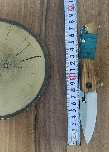 Turkuaz Epoksi Kabzeli Katlanır Çakı - Görsel 5