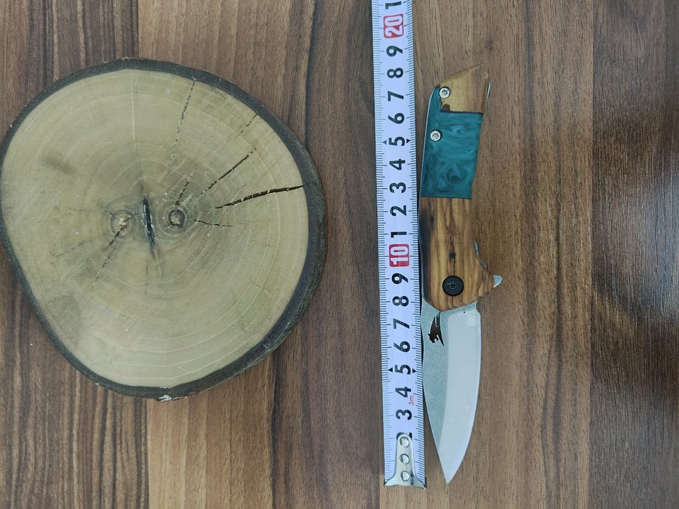 Turkuaz Epoksi Kabzeli Katlanır Çakı - Görsel 5