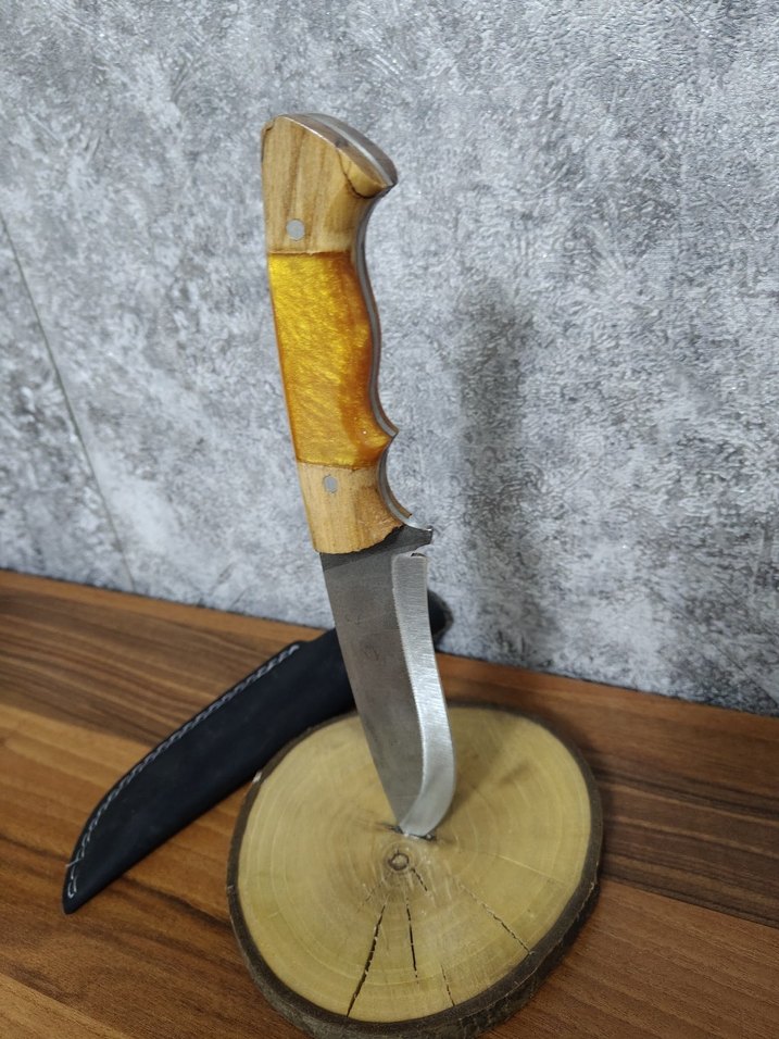 Epoksi Avcı  Bıçak ve Deri Kılıfı - Görsel 2