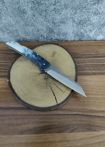 Mavi Epoksi  Kabzeli çakı - Görsel 2