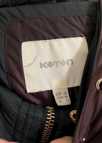 Bordo Düğmeli Midi Kadın Mont - Görsel 4