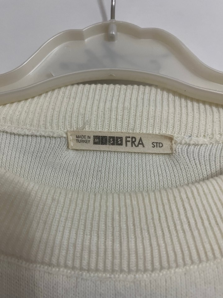 Uzun Kollu Çizgili Örgü Kadın Kazak - Görsel 4