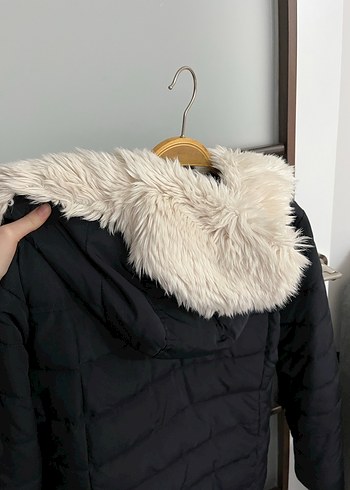 Lacivert Kapüşonlu Fermuarlı Kadın Mont - Görsel 3