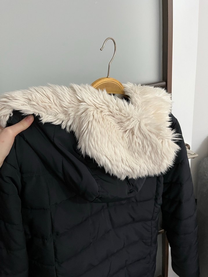 Lacivert Kapüşonlu Fermuarlı Kadın Mont - Görsel 3