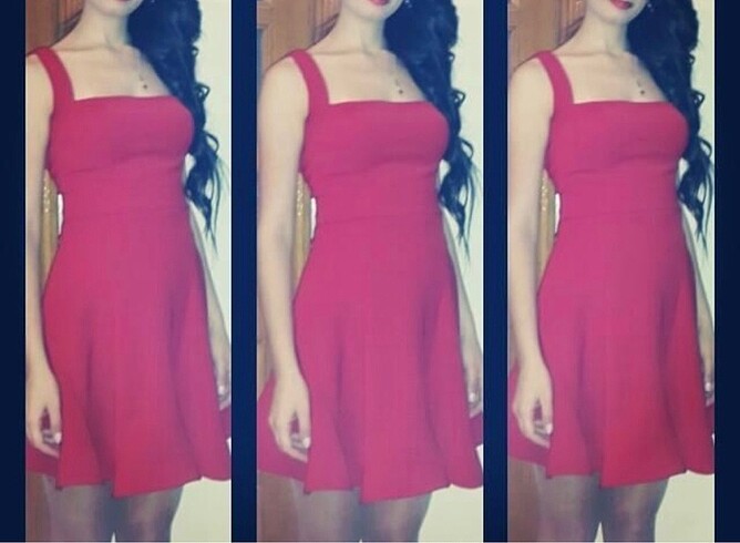 Kırmızı elbise - Görsel 5