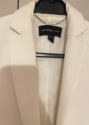 Mango Beyaz Kadın Blazer Ceket - Görsel 4