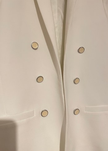 Mango Beyaz Kadın Blazer Ceket - Görsel 2