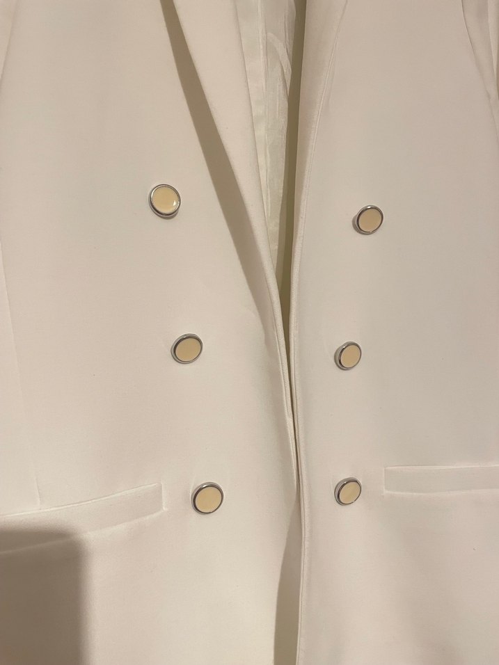 Mango Beyaz Kadın Blazer Ceket - Görsel 2