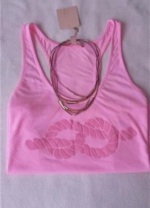 Zara şeker pembe buluz