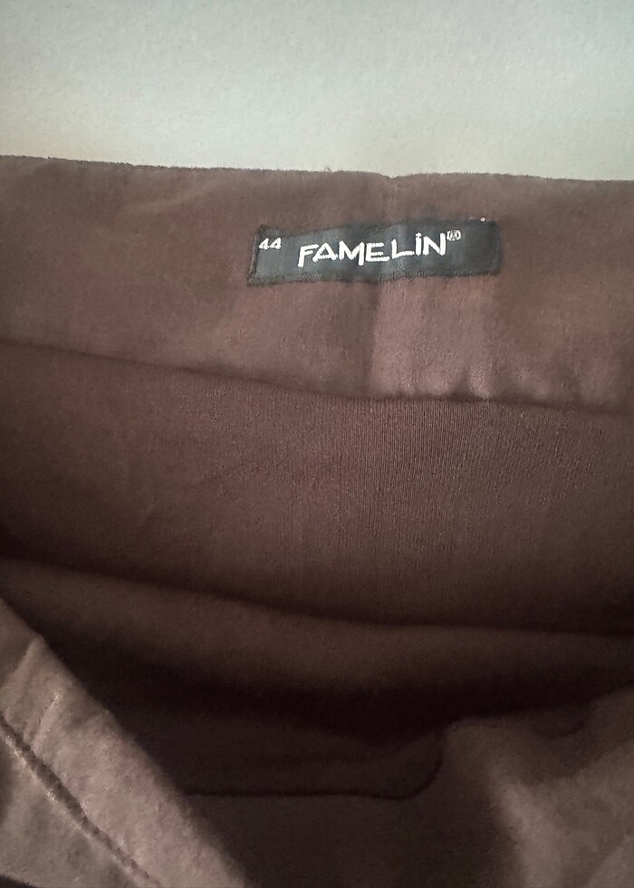 Kahverengi Uzun Yazlık Etek - Görsel 3