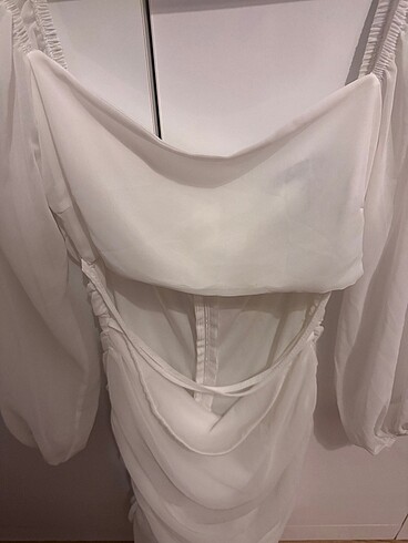 Beyaz Abiye Elbise - Görsel 2