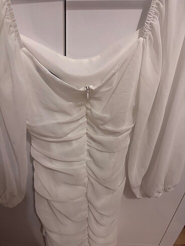 Beyaz Abiye Elbise - Görsel 3