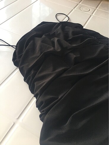 s Beden siyah Renk Drapeli siyah elbise