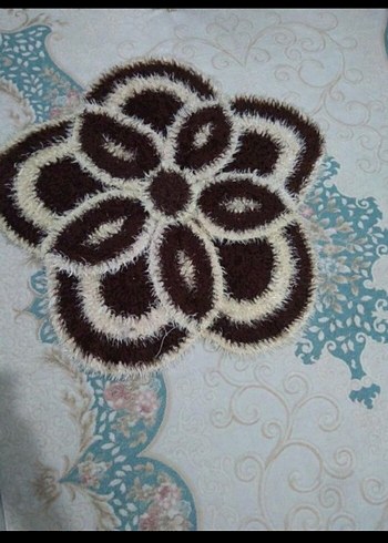 Kahverengi Nakışlı Paspas