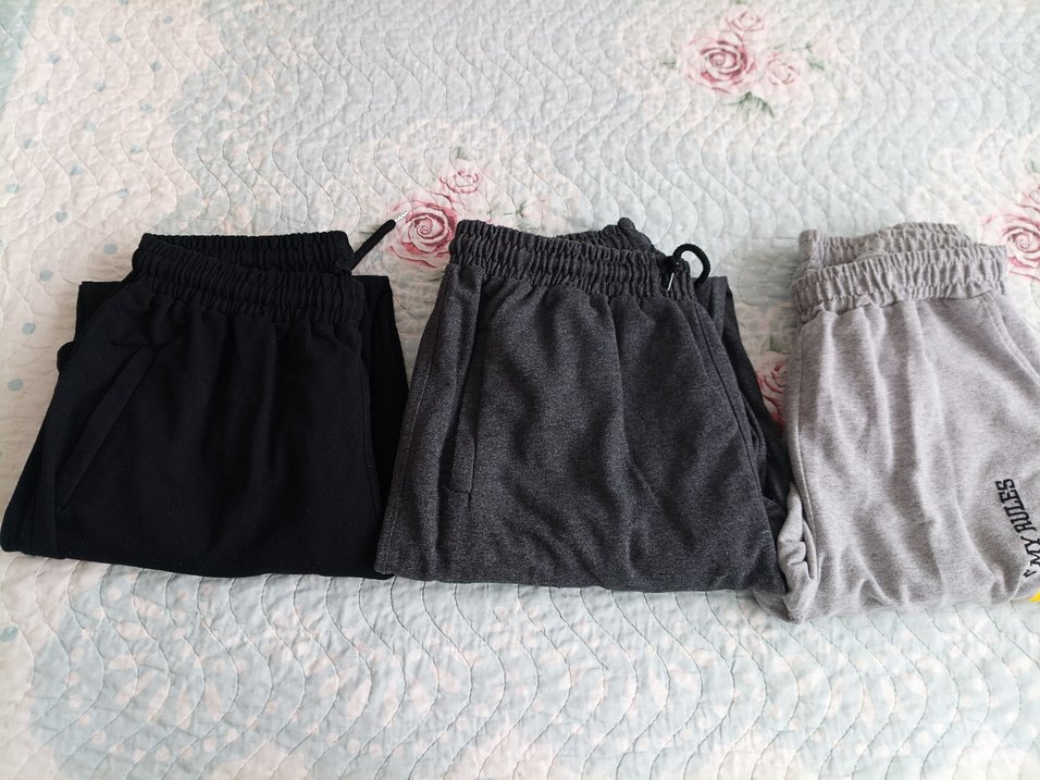 Nakış Detaylı Gri Rahat Kesim  Eşofman - Görsel 2