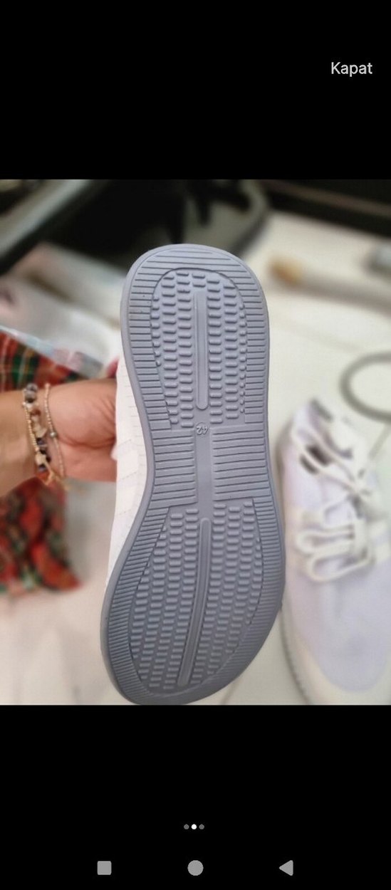 Beyaz Adidas  Spor Ayakkabı Velcro - Görsel 2