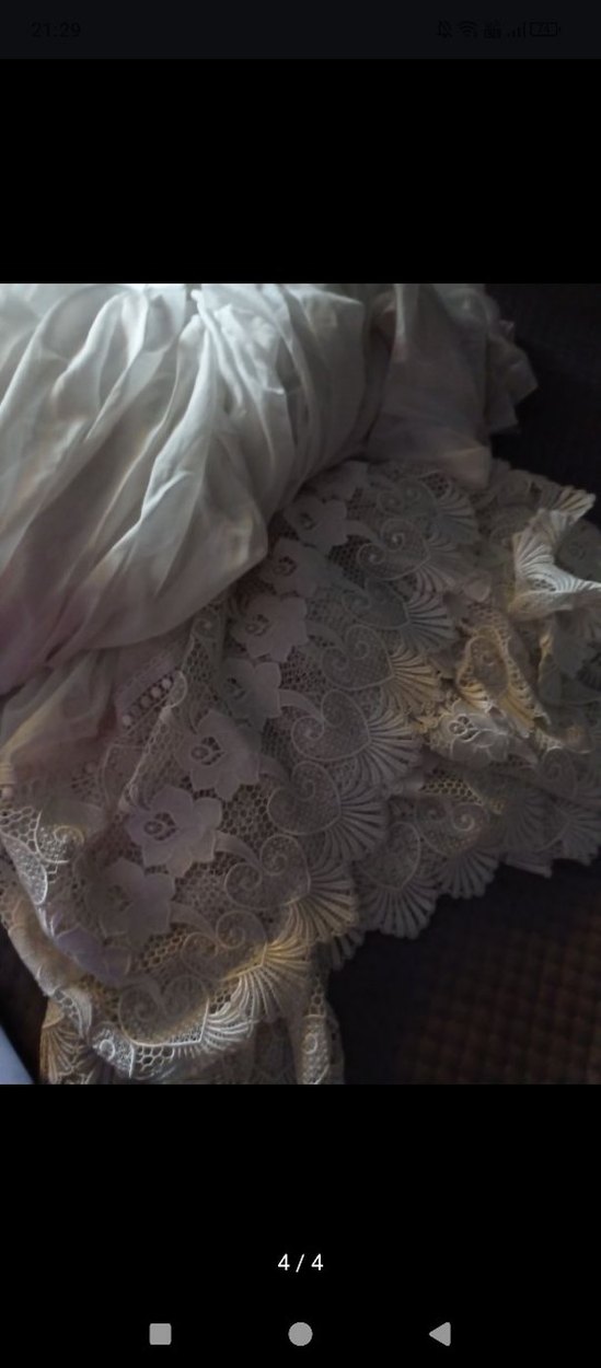 İşlemeli Bohem Beyaz Tül Perde - Görsel 4