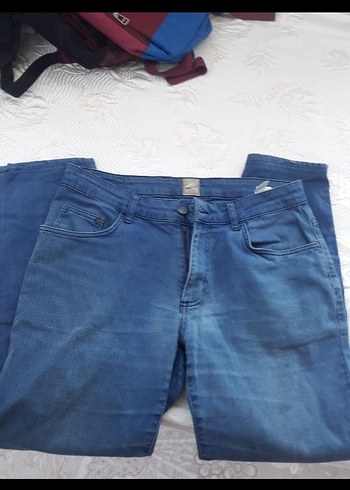 Mavi Denim Boy Kemerli Pantolon