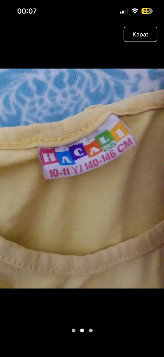 Kız Çocuk Pembe Dantel Detaylı Tişört - Görsel 2