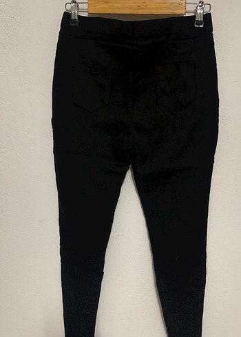 Siyah Fermuarlı Kadın tayt Pantolon - Görsel 2