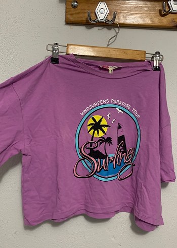 Rahat Kesim Mor Tişörtü - Görsel 2