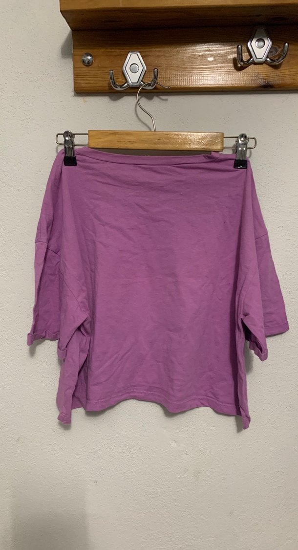 Rahat Kesim Mor Tişörtü - Görsel 4