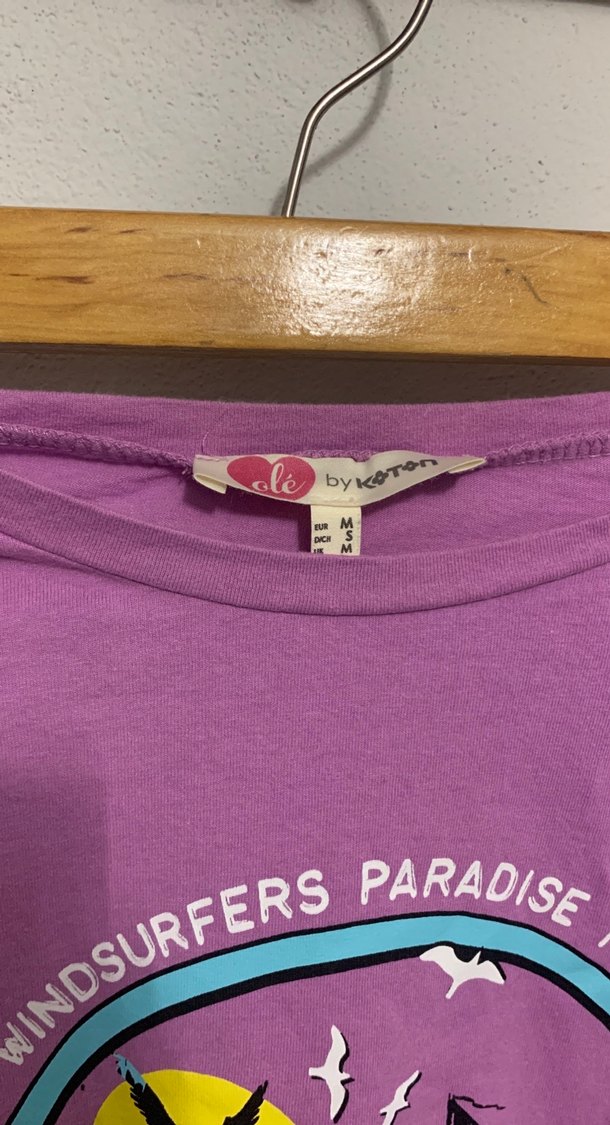 Rahat Kesim Mor Tişörtü - Görsel 3