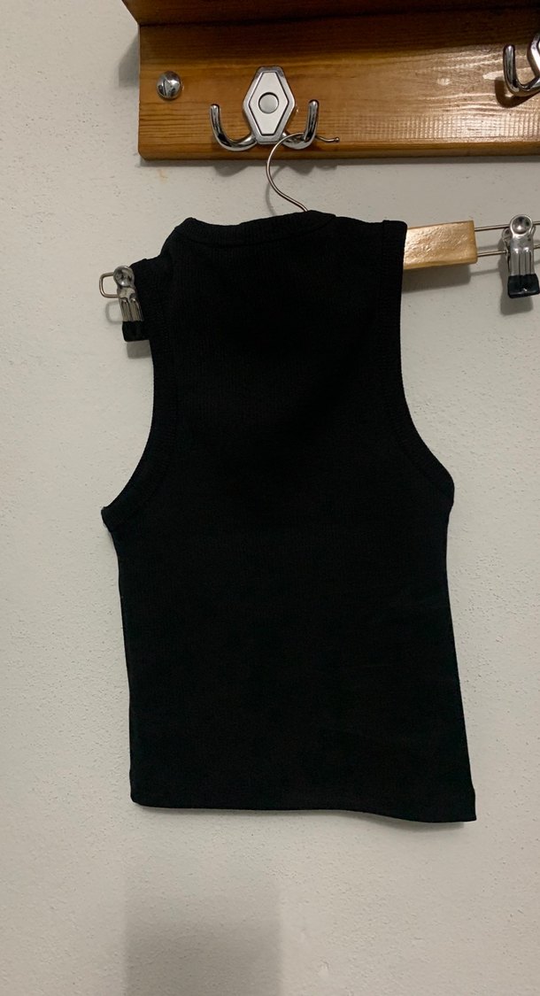 Siyah crop Atlet - Görsel 2