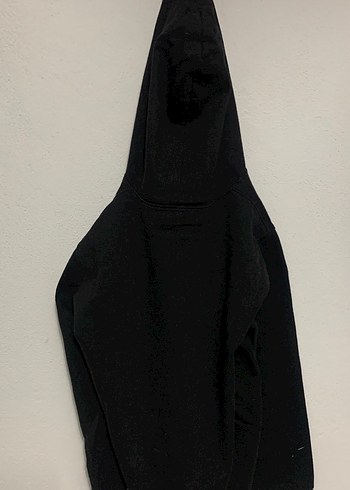 Siyah Kapüşonlu Sweatshirt - Görsel 4