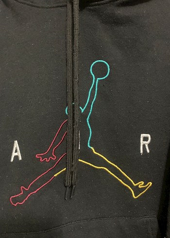 Siyah Kapüşonlu Sweatshirt - Görsel 3