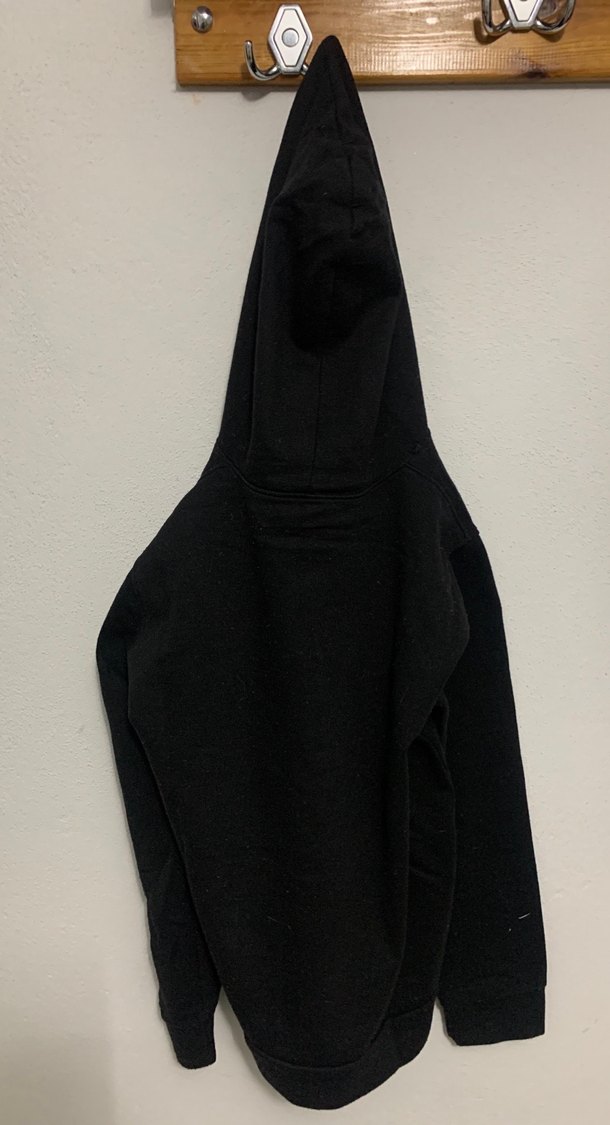 Siyah Kapüşonlu  Sweatshirt - Görsel 4