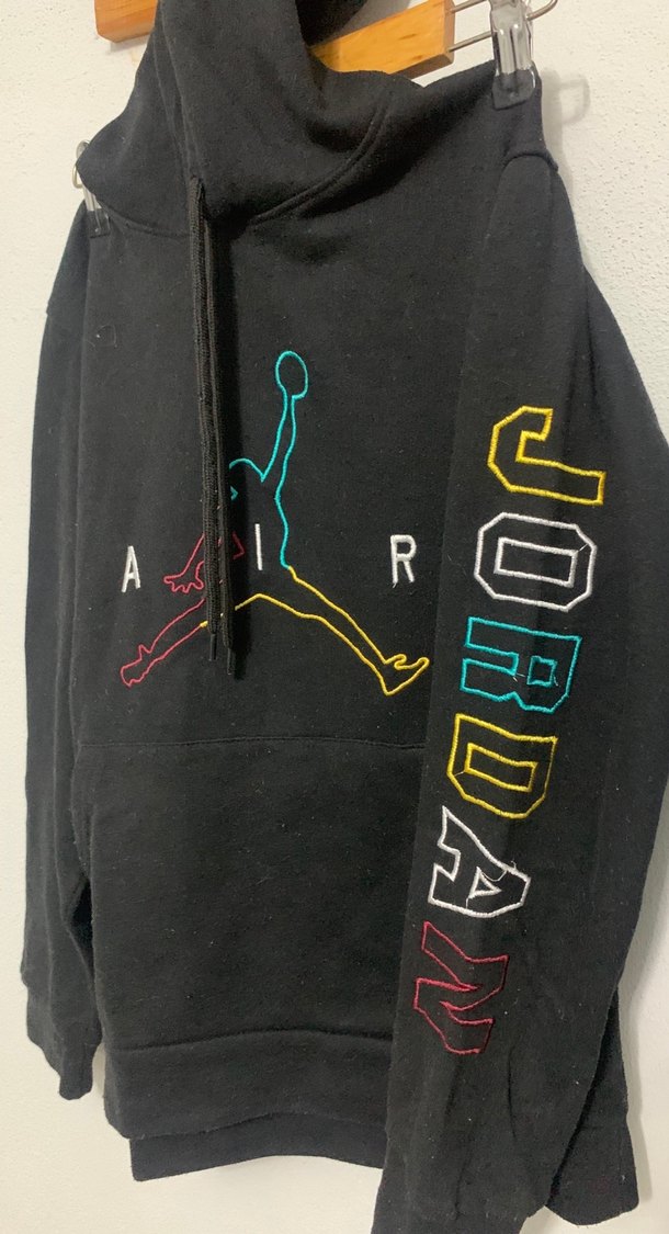 Siyah Kapüşonlu  Sweatshirt - Görsel 2