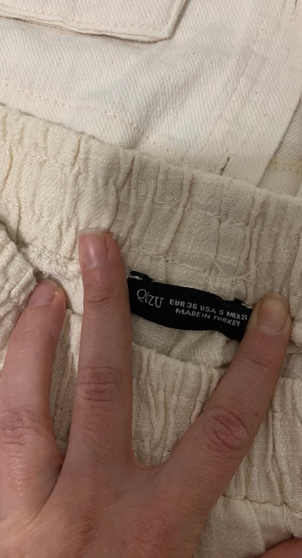 Düğmeli bej KadınTakım - Görsel 5