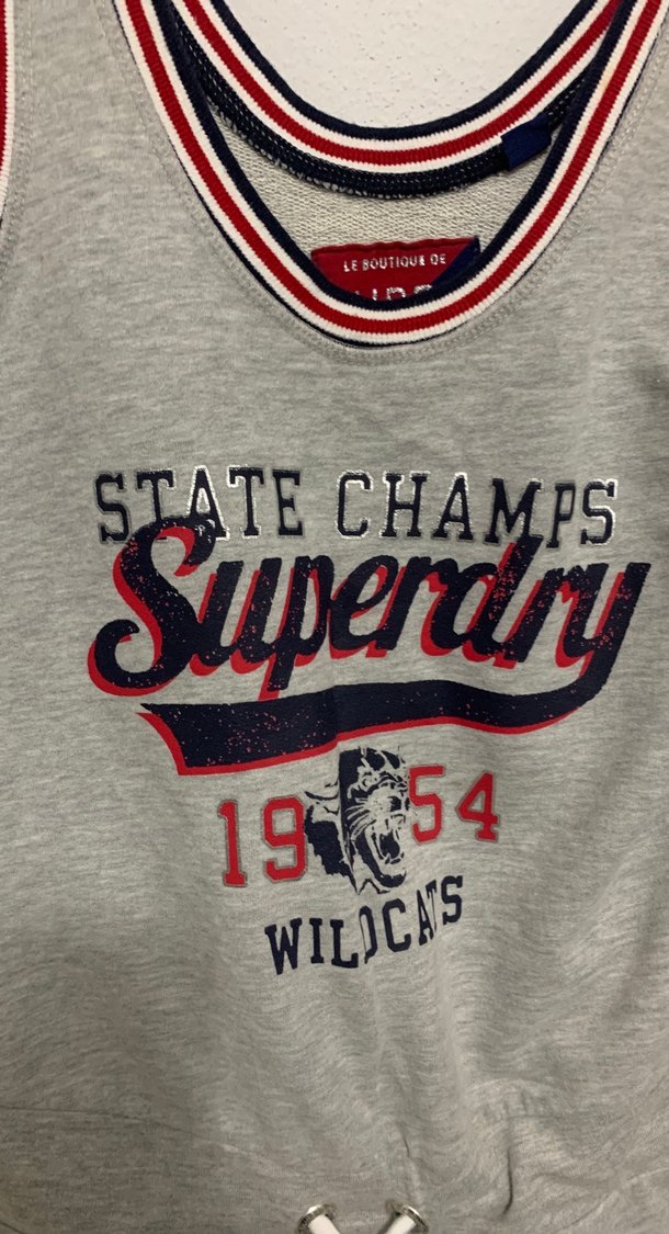 Superdry Gri Kolsuz Mini Tulum - Görsel 4