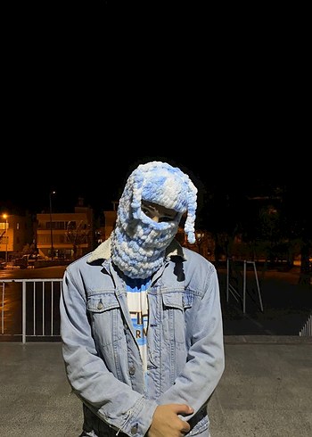 Wegh Balaclava Maske (MAVİ-BEYAZ) - Görsel 5