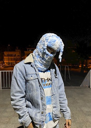 Wegh Balaclava Maske (MAVİ-BEYAZ) - Görsel 4