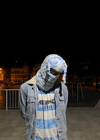 Wegh Balaclava Maske (MAVİ-BEYAZ) - Görsel 2