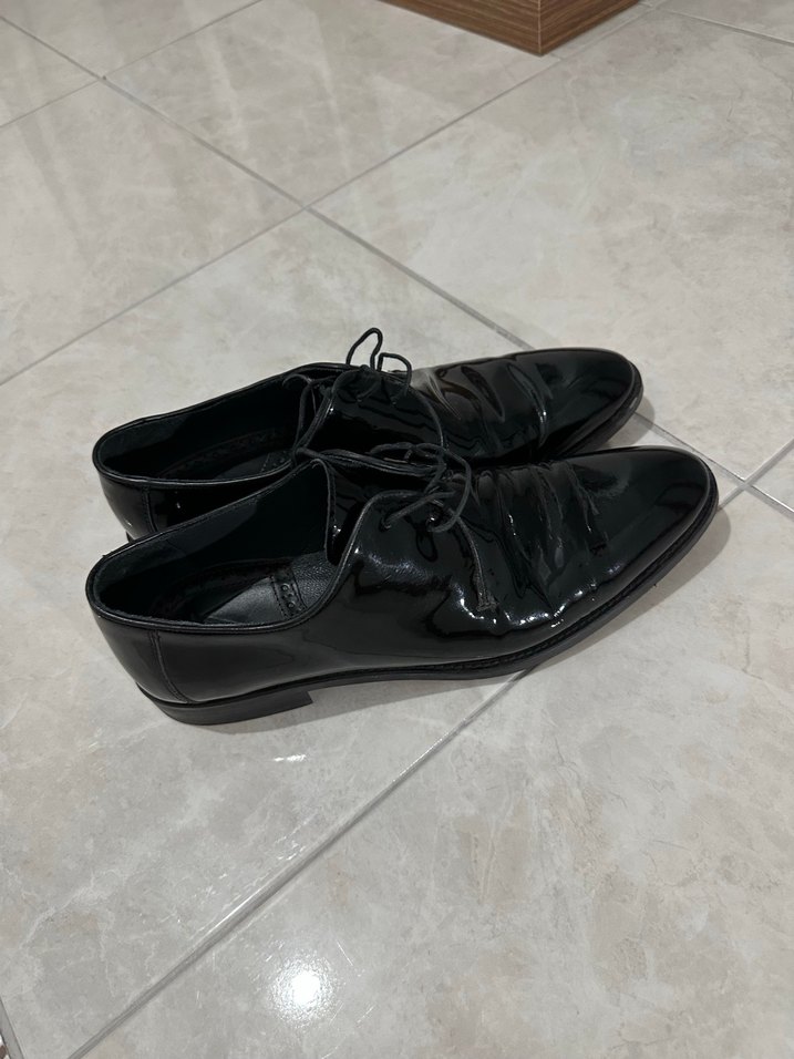 Erkek Siyah Rugan Klasik Ayakkabısı - Görsel 2