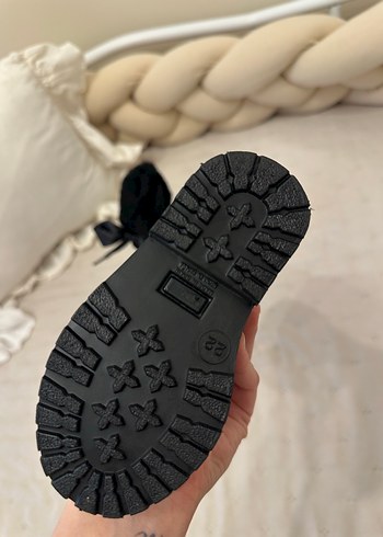 Kız Çocuk Siyah Kürklü  Yağmur Çizmesi - Görsel 6