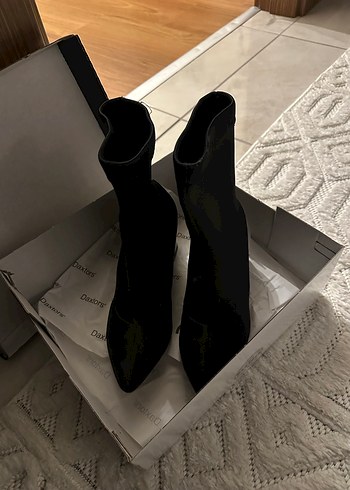 Siyah Stiletto Topuklu Kadın Bot - Görsel 2