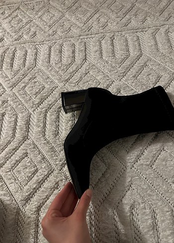 Siyah Stiletto Topuklu Kadın Bot - Görsel 6