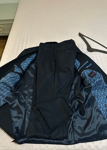 Bordo Düz Desen Erkek Ofis Takımı - Görsel 10