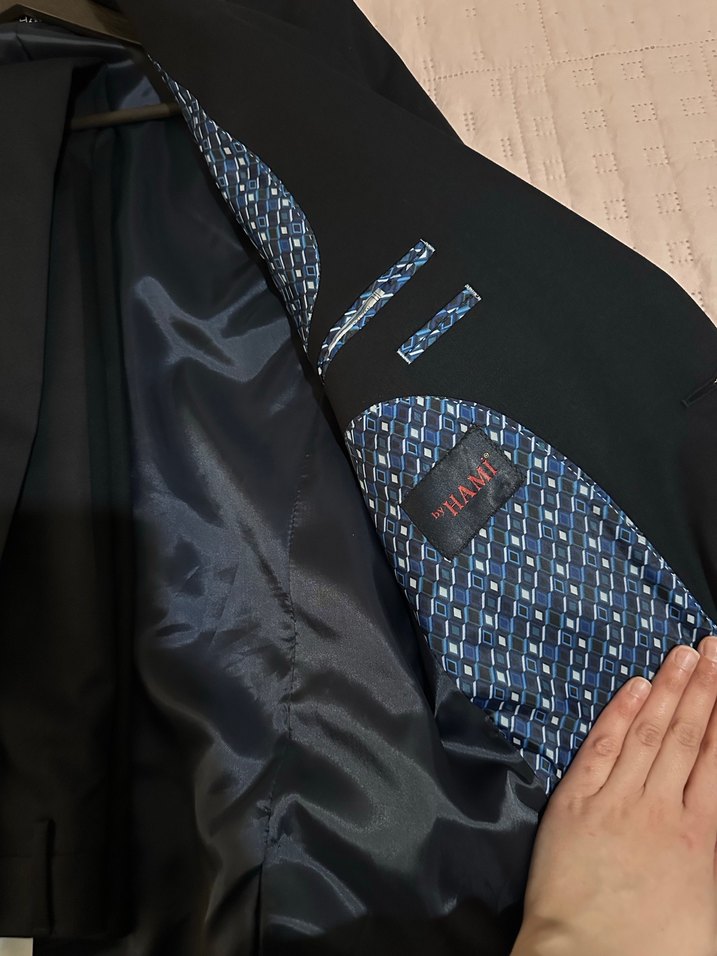 Bordo Düz Desen Erkek Ofis Takımı - Görsel 4