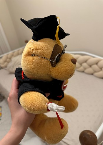 Mezuniyet Kepiyle Kahverengi Peluş Oyuncak - Görsel 2