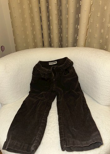 Kahverengi Erkek Çocuk Kadife Pantolon - Görsel 2