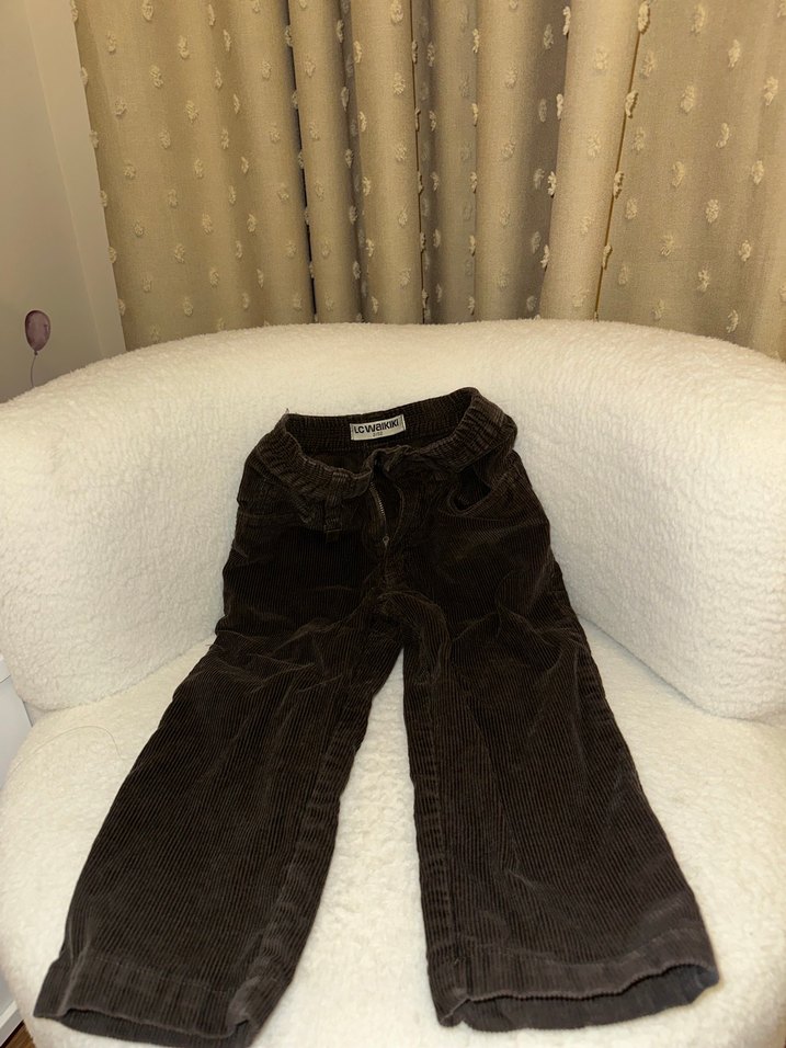 Kahverengi  Erkek Çocuk Kadife Pantolon - Görsel 2