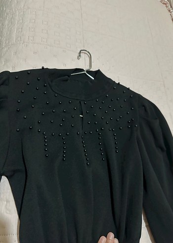 , Siyah Kadın Triko Kazak - Görsel 2